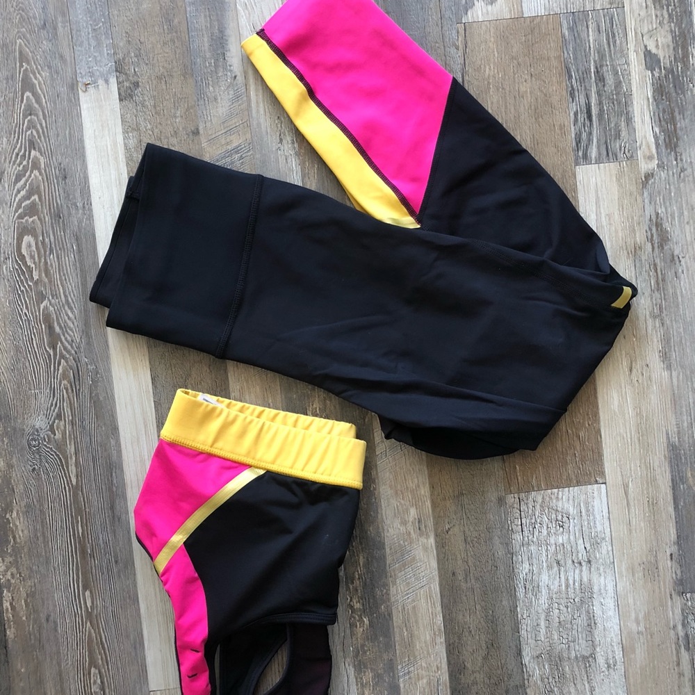 Workout Set high waisted neon
